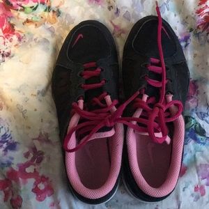Pink and black Nike’s